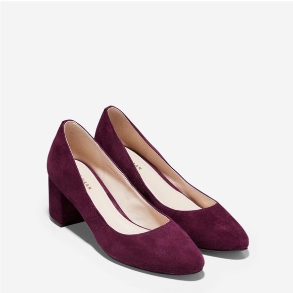 Cole Haan Claudine Heels - Fig Suede - Picture 10 of 11